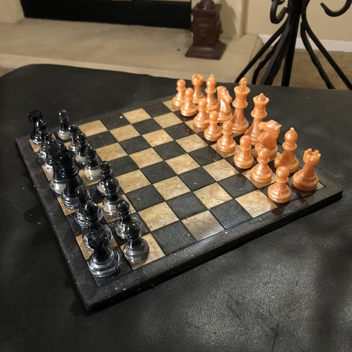 Handmade Resin Chess Set - Royal Edition