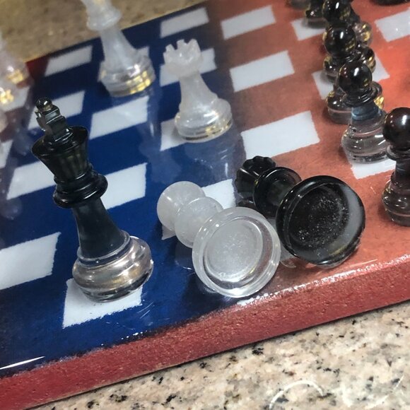 Resin Chess Set - American Edition