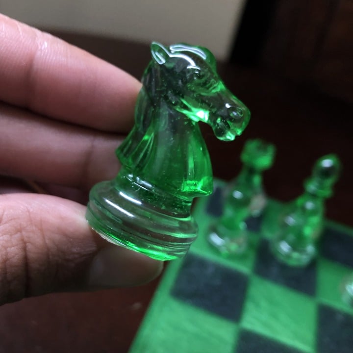 Handmade Resin Chess Set - Candy Green