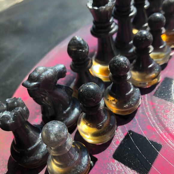 Vinyl Chess Set - Pink Space