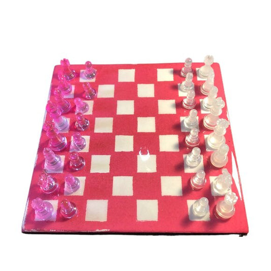 Resin Chess Set - Pink Edition