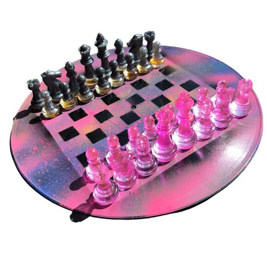 Vinyl Chess Set - Pink Space